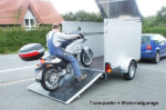 Motorrad-Transporter -und Garage
